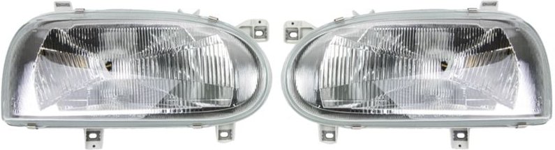 Thumbnail - Hella - Satz Haupt-Scheinwerfer Links + Rechts für vw Golf iii - Klar