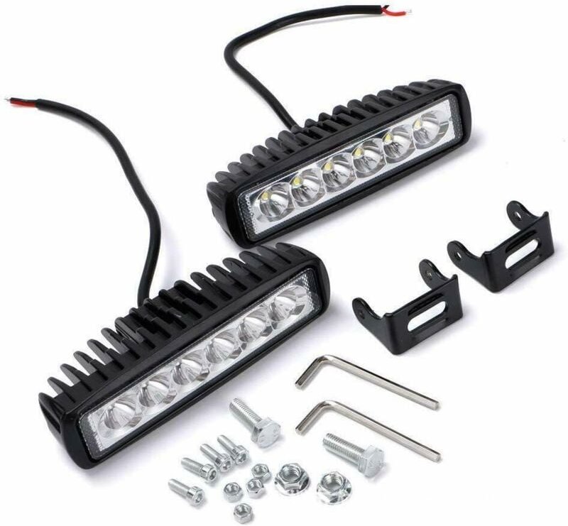 LED-Arbeitsscheinwerfer, LED-Leiste, 12 v, 18 w, 15 cm, Auto-LED-Strahler, wasserdicht, IP67, Spot-Nebelscheinwerfer, LE...
