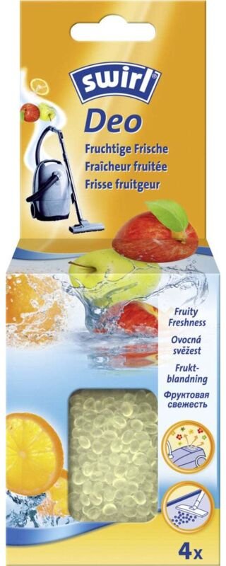 Swirl Deo Perlen für Staubsauger Fruchtige Frische 4 Portionen Staubsaugerbeutel