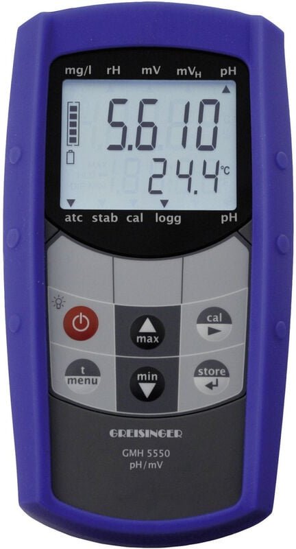 Kombi-Messgerät Greisinger gmh 5530 pH-Wert, Redox (orp) 2.00 - 16.00 pH kalibriert Werksstandard (o