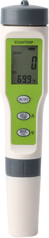 3-in-1 Digitaler Wasserqualitätstester – Misst EC-Wert, pH-Wert und Temperatur – Tragbarer ABS-Wasserreinheitstester für...