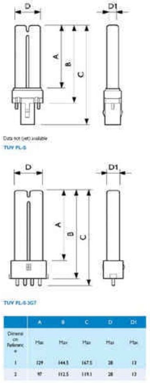 Tuv pl-s 13W/2P 1CT/6X10BOX, UV-Klaerer, uv-c Lampe zur Entkeimung und Algenbekaempfung - Philips