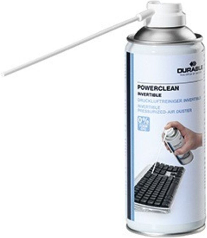 Durable 579719 POWERCLEAN INVERTIBLE Druckgasspray inkl. Sprühröhrchen 200 ml