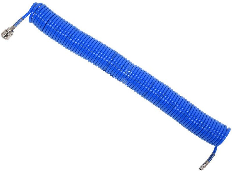 Yato - Druckluft Spiralschlauch Pressluftschlauch Polyurethan pu mit 1/4' Schnellkupplung 5m bis 15m innenØ: 5,5mm bis Ø...