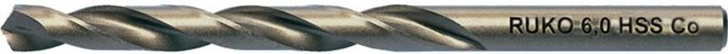 Ruko - 215058 Spiralbohrer din 338 Typ va Nenn-Ø 5,8 mm HSS-Co5 profilgeschliffen