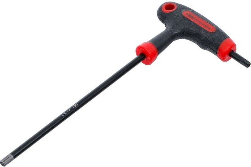 Schraubendreher mit T-Griff und seitlicher Klinge T-Profil (für Torx) mit/ohne Bohrung T30