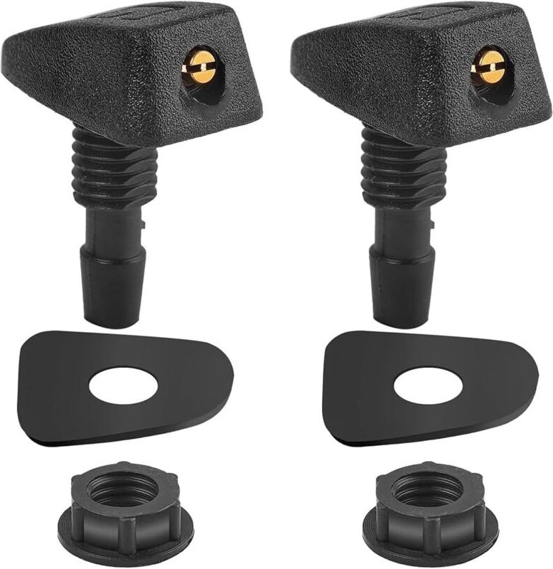 2 Stück Scheibenwaschdüsen für die Frontscheibe, universelle Sprühdüsen für die Frontscheibe, Wischersprühdüsen