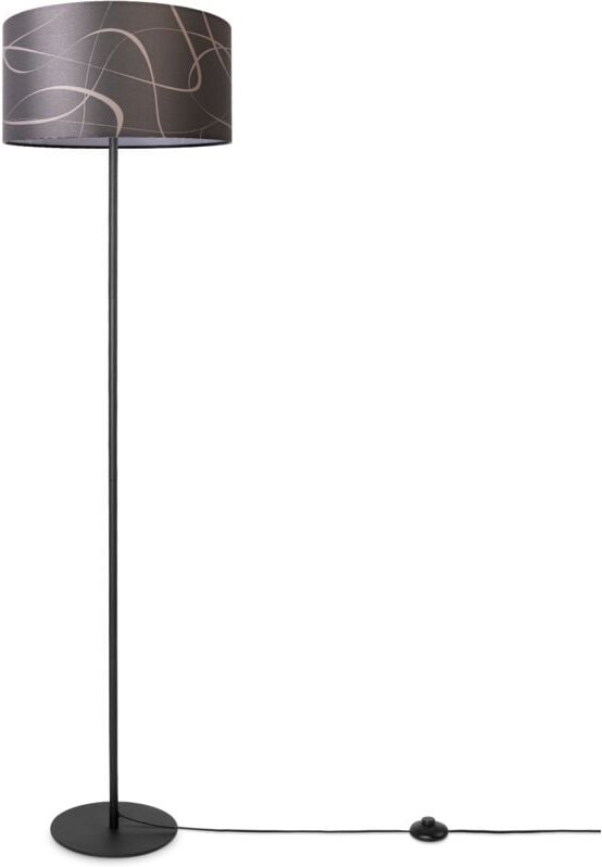 Paco Home Stehlampe Wohnzimmer Lampenschirm Stoff Stehleuchte Leselampe Abstrakt Vintage Design 2 (Ø38 cm), Stehleuchte ...