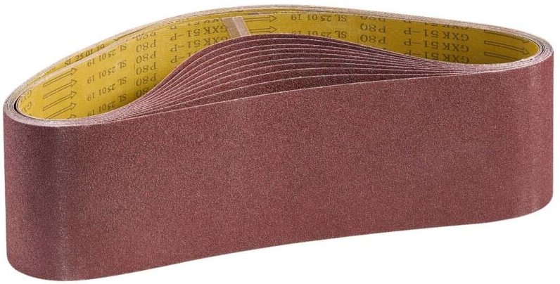 Mophorn Schleifbänder 152 x 1219 mm, 10 Stück mit 80er-Körnung, langlebiges Schleifpapier aus Aluminiumoxid für Holz, St...