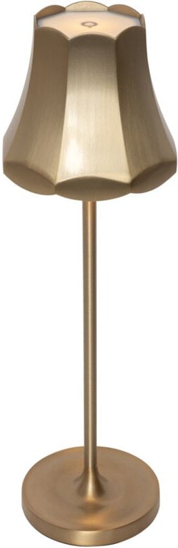 Retro Tischleuchte Gold wiederaufladbar IP44 - Granny
