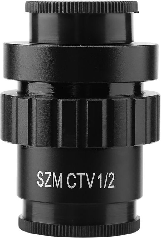 Aluminiumlegierung C-Mount 1/2 Zoll CTV-Adapter Stereomikroskop-Hilfsobjektiv für SZM-Video - Zoternen