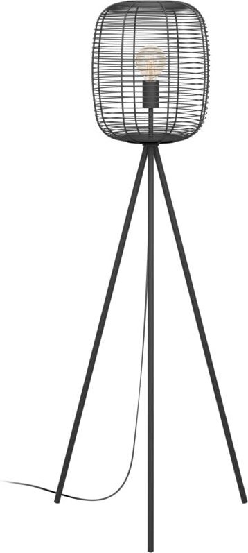 Thumbnail - Stehlampe Rinroe, Stativ Stehleuchte, Standleuchte Dreibein aus Metall in schwarz, Lampe Wohnzimmer mit Schalter, Wohnzi...