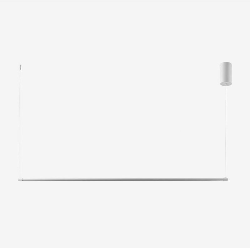 Sklum - Lineare LED-Deckenleuchte aus Metall (122 cm) Bergene Weiss