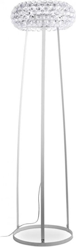 Stehlampe - Wohnzimmerlampe mit Kristallknöpfen - Savoni Transparent