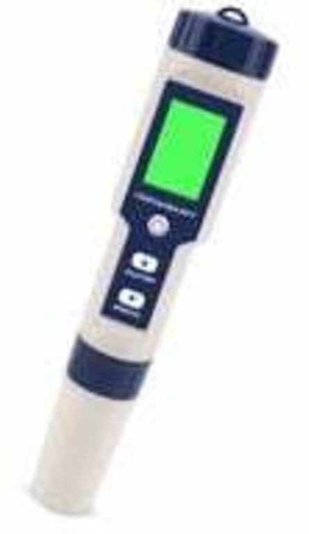 Elektronischer 5-in-1-pH-Meter-Tester, Wasserqualitätsmessgerät mit Salzgehalt-, Temperatur-, pH-, tds- und EC-Messung, ...