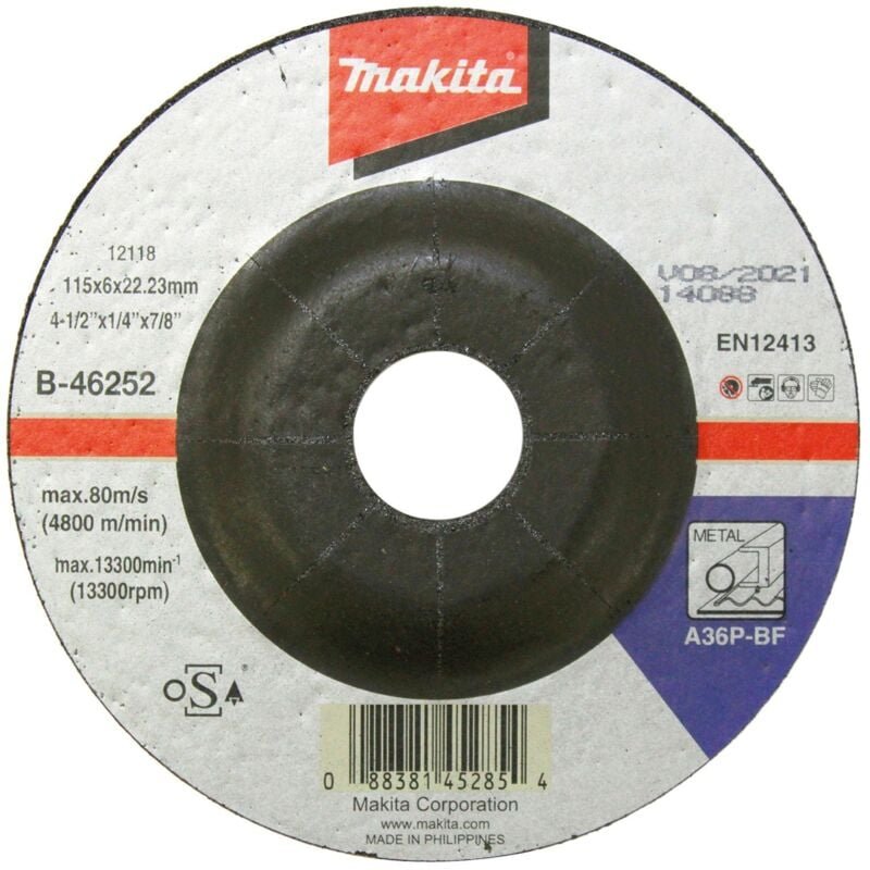 Schruppscheibe 115x6 mm Stahl - B-46252 - Makita