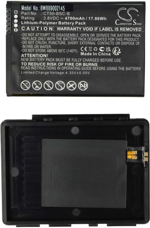 Akku Ersatz für Honeywell CT50-BSC-B, 318-055-018 für Mobilcomputer pda Scanner (4700 mAh, 3,8 v, Li-Polymer) - Vhbw
