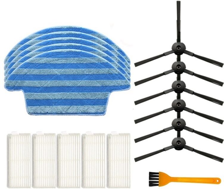 Hepa-Filter Seitenbürste Wischlappen für V55 Pro Ersatz