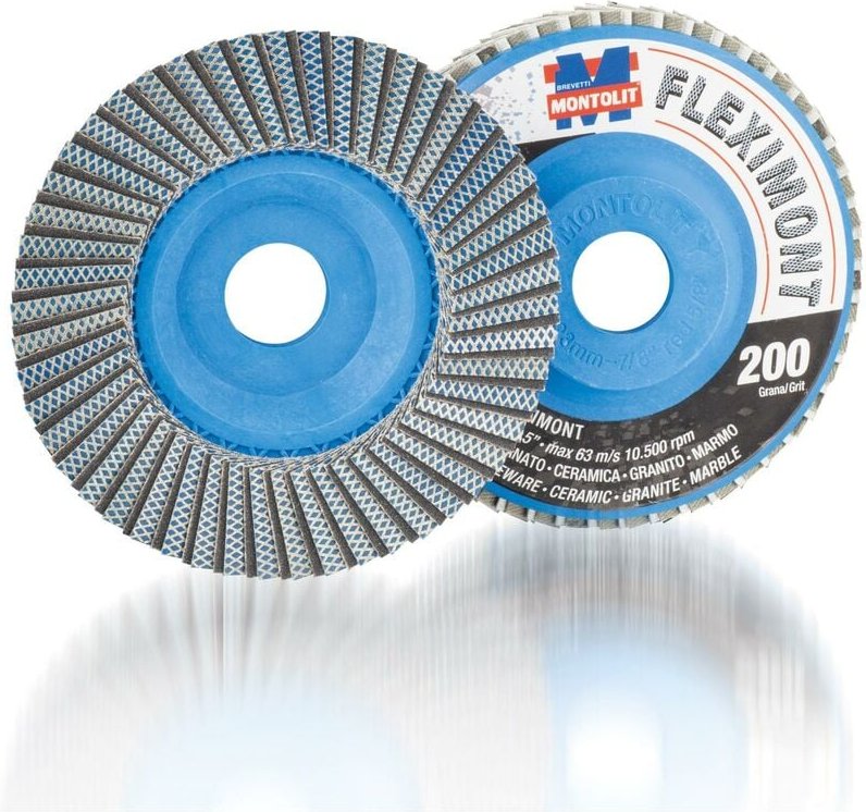 Lamellar Grinding Wheel Grit 200 Ø115mm Montolit Fleximontgf