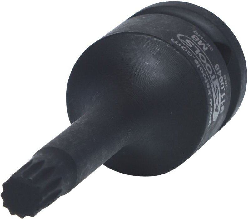 1/2' Kraft-Bit-Stecknuss Vielzahn, lang, M8