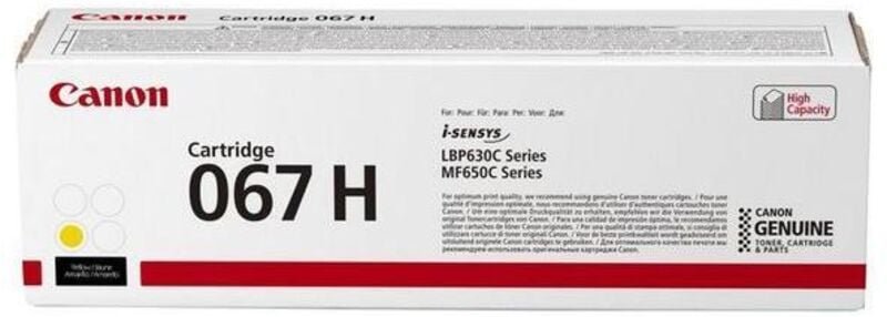 Canon 067H Tonerkartusche 1 Stück(e) Original Gelb