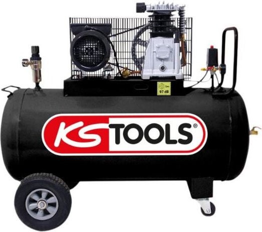 Kstools - Kompressor auf Tank 200 l ks tools 10 bar - 3 ps - 220 v Mono - 165.0805
