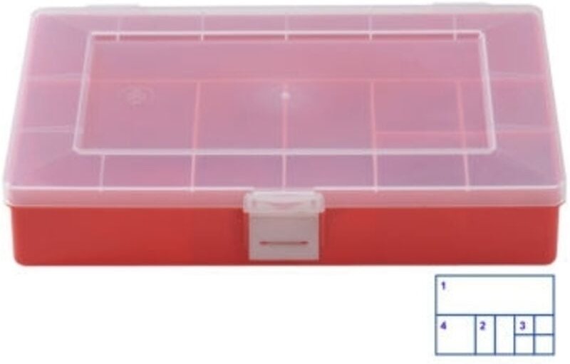 Sortimentskasten (l x b x h) 250 x 180 x 45 mm Anzahl Fächer: 8 feste Unterteilung Inh - Hünersdorff