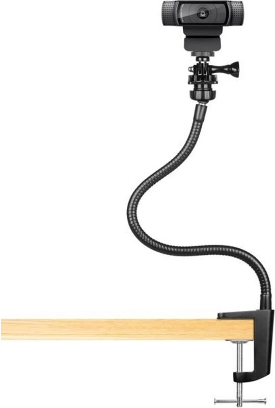 Webcam Stand Upgraded Flexible Desktop Stand with Jaw Clamp Gooseneck Webcam Stand