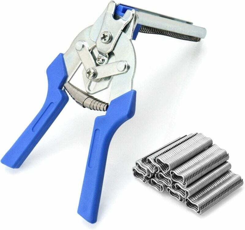 Rotations-Schnellspannzange für Zaunbefestigung von feinem Maschendraht, Gartenzaun-Klemmzange, Maschendrahtklemme + 600...