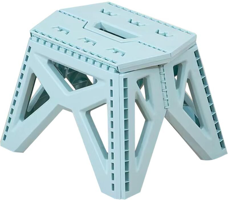 Tragbarer Hocker für Kinder und Erwachsene, robust und sicher, multifunktionaler, faltbarer Campinghocker mit Griff für ...