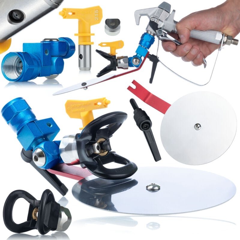 Rosfix Odcinarka Farb für Farbspritzgeräte – mit 7/8" Gewinde und RAC V Düsenschutz Kompatibilität mit verschiedenen Far...