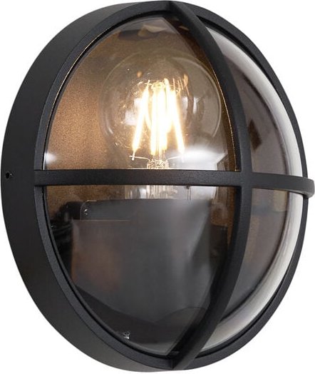 Außenwandleuchte schwarz rund IP65 - Target