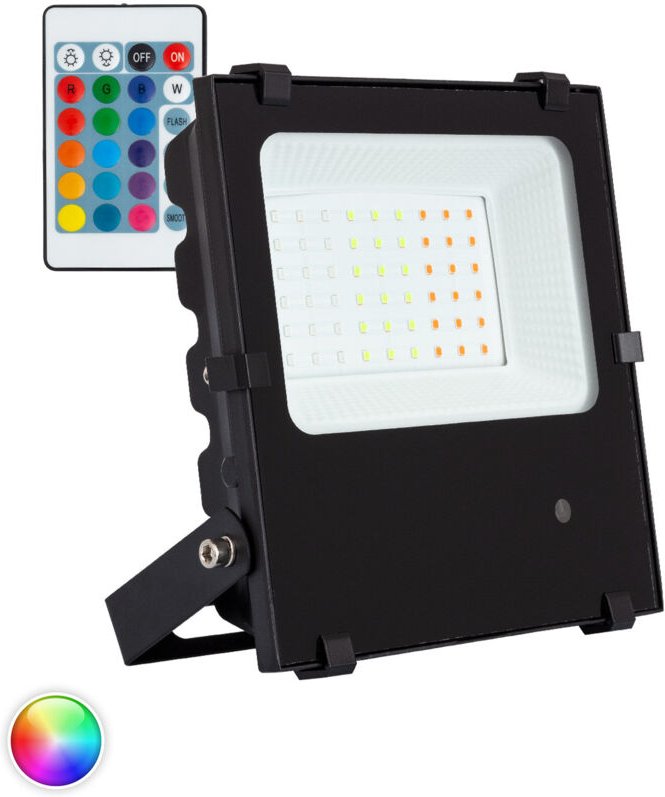 LED- Fluter 30W 135 lm/W IP65 HE PRO RGB Dimmbar RGB