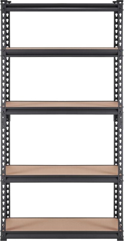 Mophorn 5-stöckiges Lagerregal, verstellbarer, robuster Metall-Organizer, 2000 lbs Tragkraft, 30" L x 12" B x 60" H, sch...