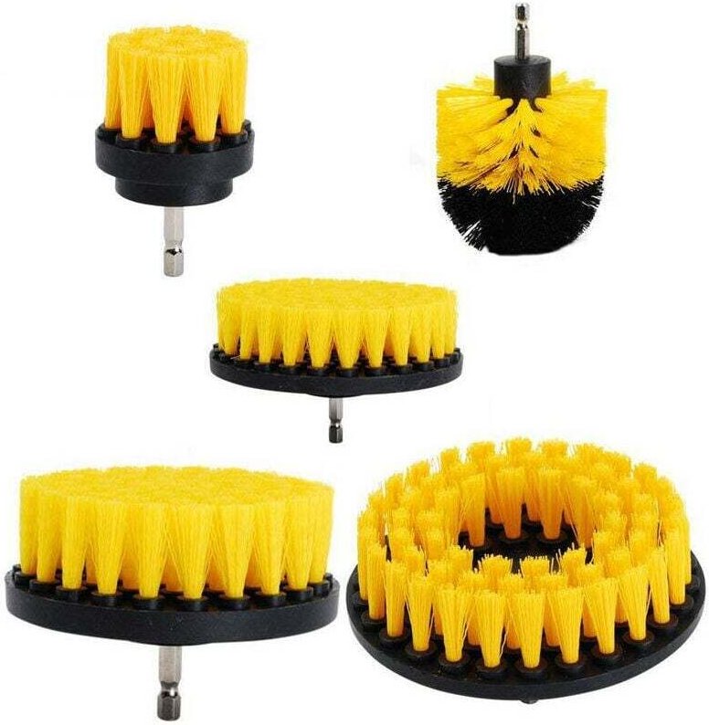 Stück Brosse Perceuse, Outil de Brosse Perceuse Nettoyage Kit, Bohrbürste für Oberflächen von Salle de Bain, Sol, Baigno...