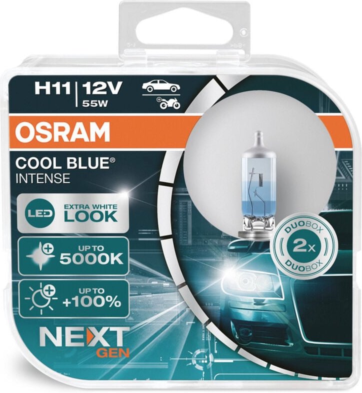 Osram Automotive 64211CBN-HCB Halogen Leuchtmittel COOL BLUE® INTENSE H11 55 W 12 V