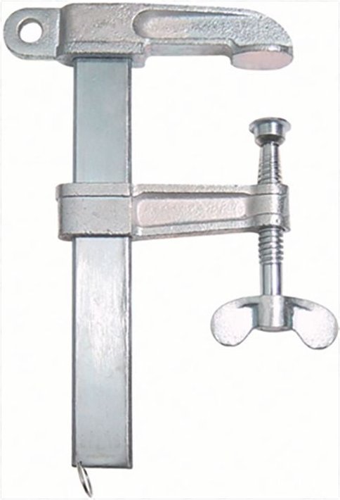 Polschweißzwinge 400 A 160 mm mit Flügelmutter