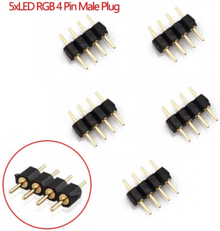 Trade Shop Traesio - Trade Shop - mask mask connector 3528 5050 perstrip strisce led rgb 4 pin controller -