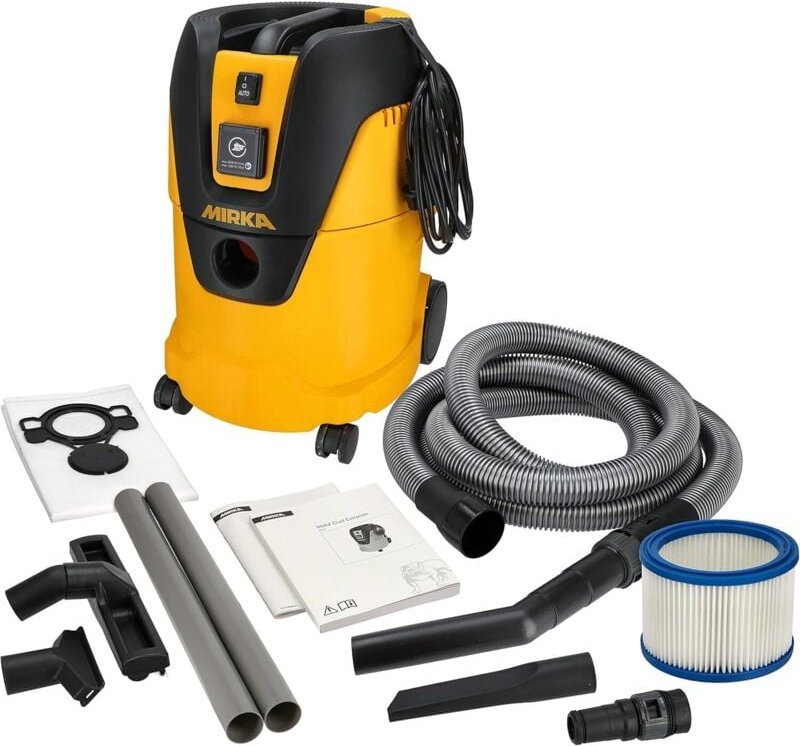 Thumbnail - Industriestaubsauger Nass- und Trockensauger 25 Liter / Absaugschlauch / 1000 w Leistung / inkl. Adapter für Schleifmasc...