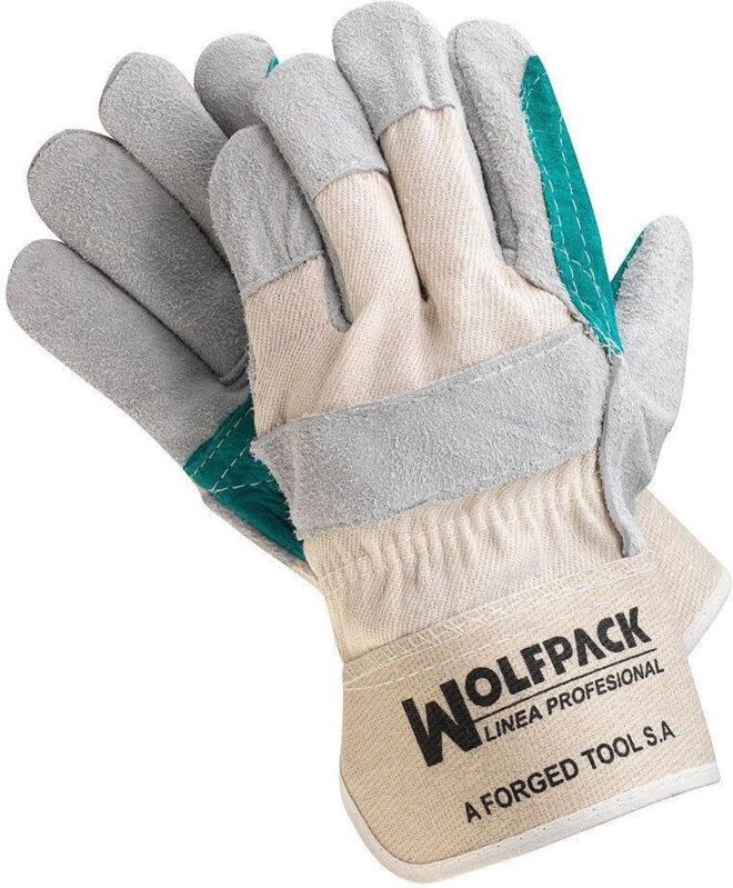 Amerikanische Handschuhe mit verstärkter Handinnenfläche aus Spaltleder (Paar)