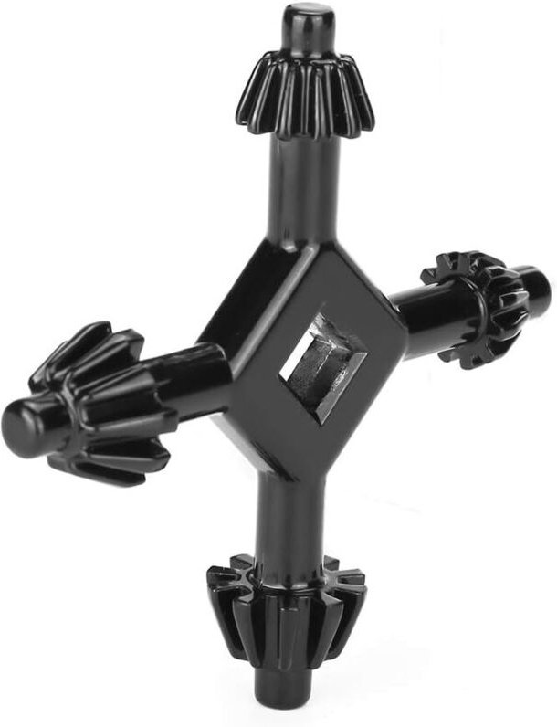 4-in-1-Bohrfutterschlüssel, 45 Stahl 4-in-1-Multifunktions-Bohrfutterschlüssel, geeignetes tragbares Bohrwerkzeug, zum F...