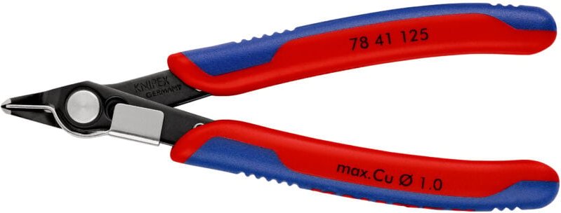 KNIPEX 78 41 125 Electronic Super Knips® mit Mehrkomponenten-Hüllen brüniert 125 mm