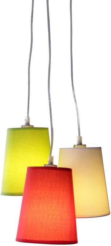 Naeve SAGGY Cluster Pendel-Deckenleuchte Mehrfarbig 3xE14