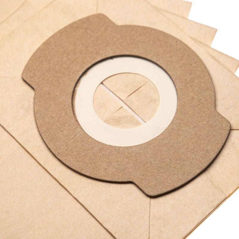 5x Staubsaugerbeutel kompatibel mit Bosch EasyVac 3 Staubsauger - Papier, 18.1cm x 15,2cm, braun - Vhbw