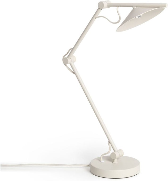 LED Tischlampe 8W Metall Evian Gebrochenes Weiß