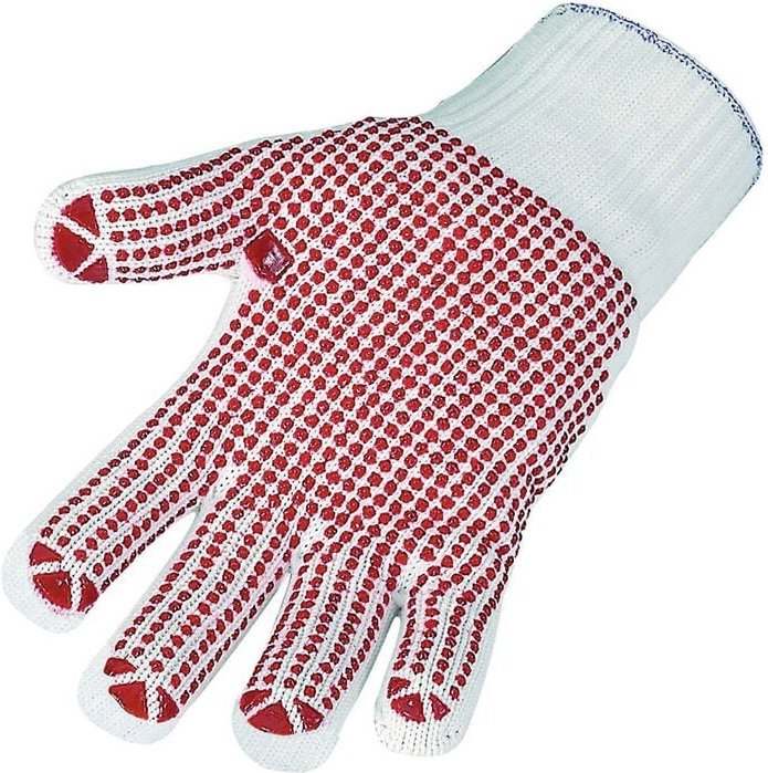 Thumbnail - ASATEX 3685 Handschuhe Gr.10 rot CO (innen)/PA (außen) Punktbenoppung