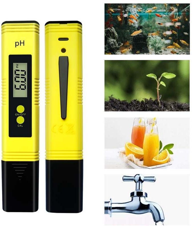 2Stk Digitaler pH Tester 0.1 Genauigkeit Messbereich 0-14, Klares LCD Display, Automatische Kalibrierung, Zuverlässiges ...