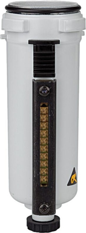 Metallbehälter inkl. Sichtrohr, für »futura«, bg 2, Ablass: ha - Riegler