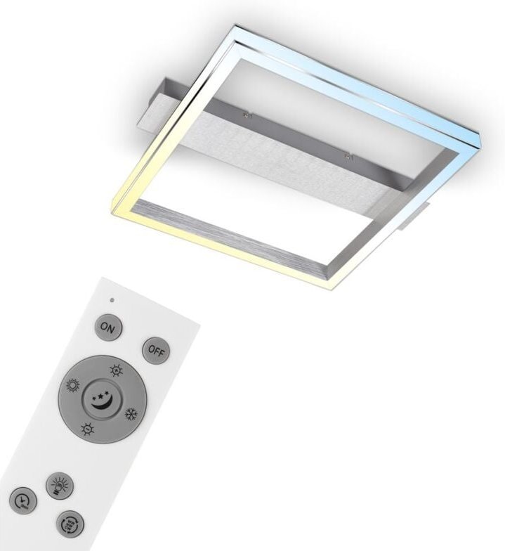 LED Deckenleuchte, alu-chrom, LED/26W