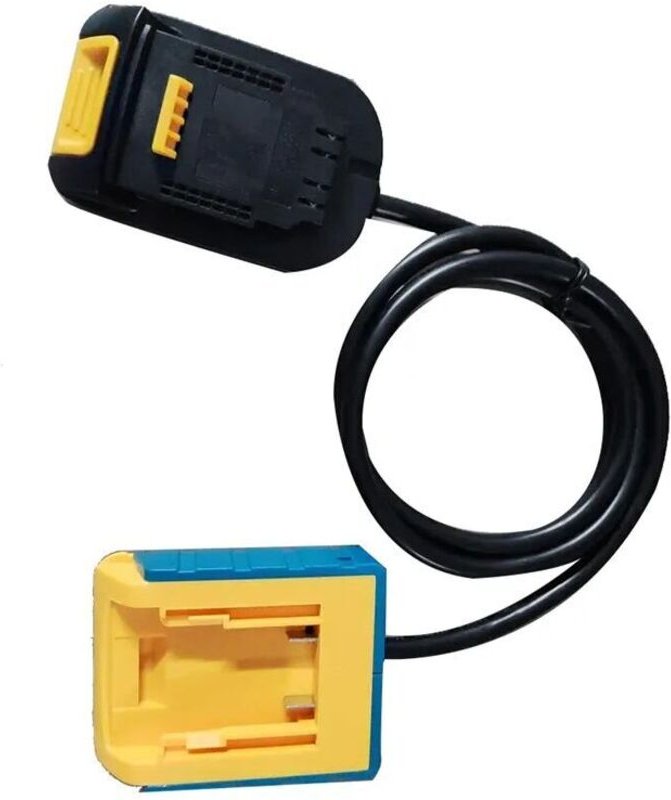 Akku-Verlängerungskabel. Werkzeug-Anschluss-Verlängerungskabel. Geeignet für DEWALT Lithium-Ionen-Akkus und -Werkzeuge.